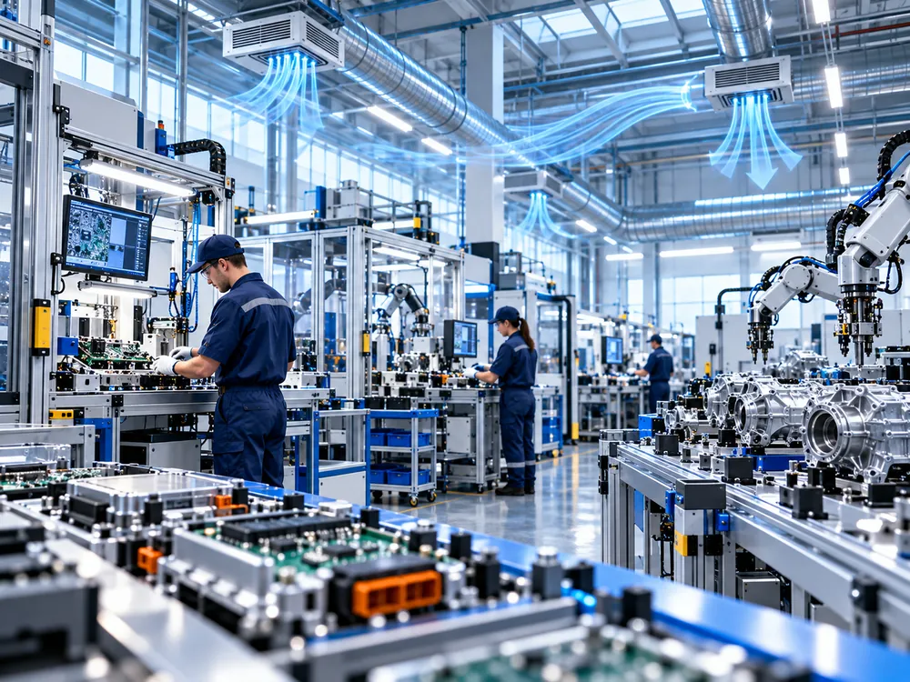 Elektronika i auto-industrija - visokotehnološka proizvodnja sa ciljanim industrijskim hlađenjem