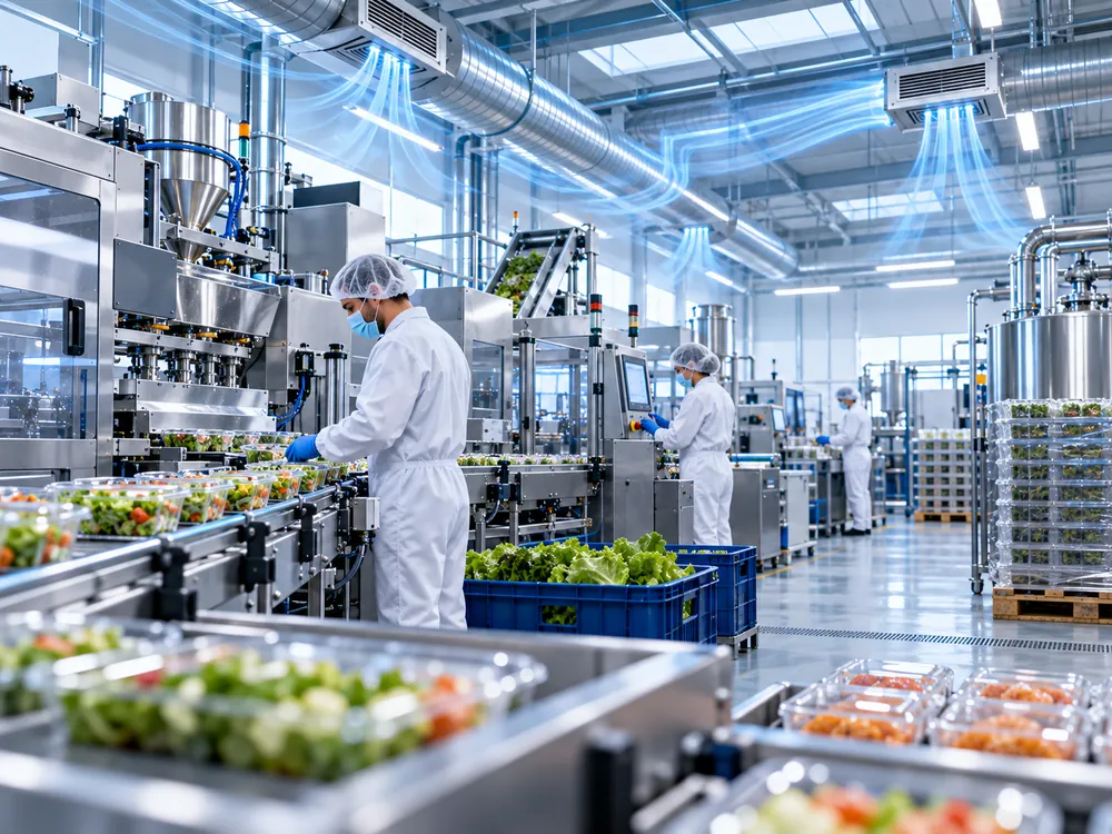 Prehrambena proizvodnja - rashlađena linija za obradu i pakovanje hrane